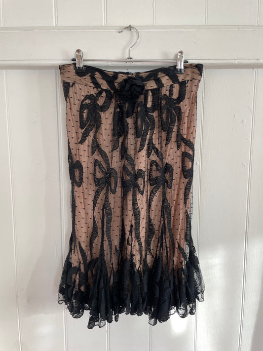 Vintage FW 2007 Trelise Cooper lace bow skirt