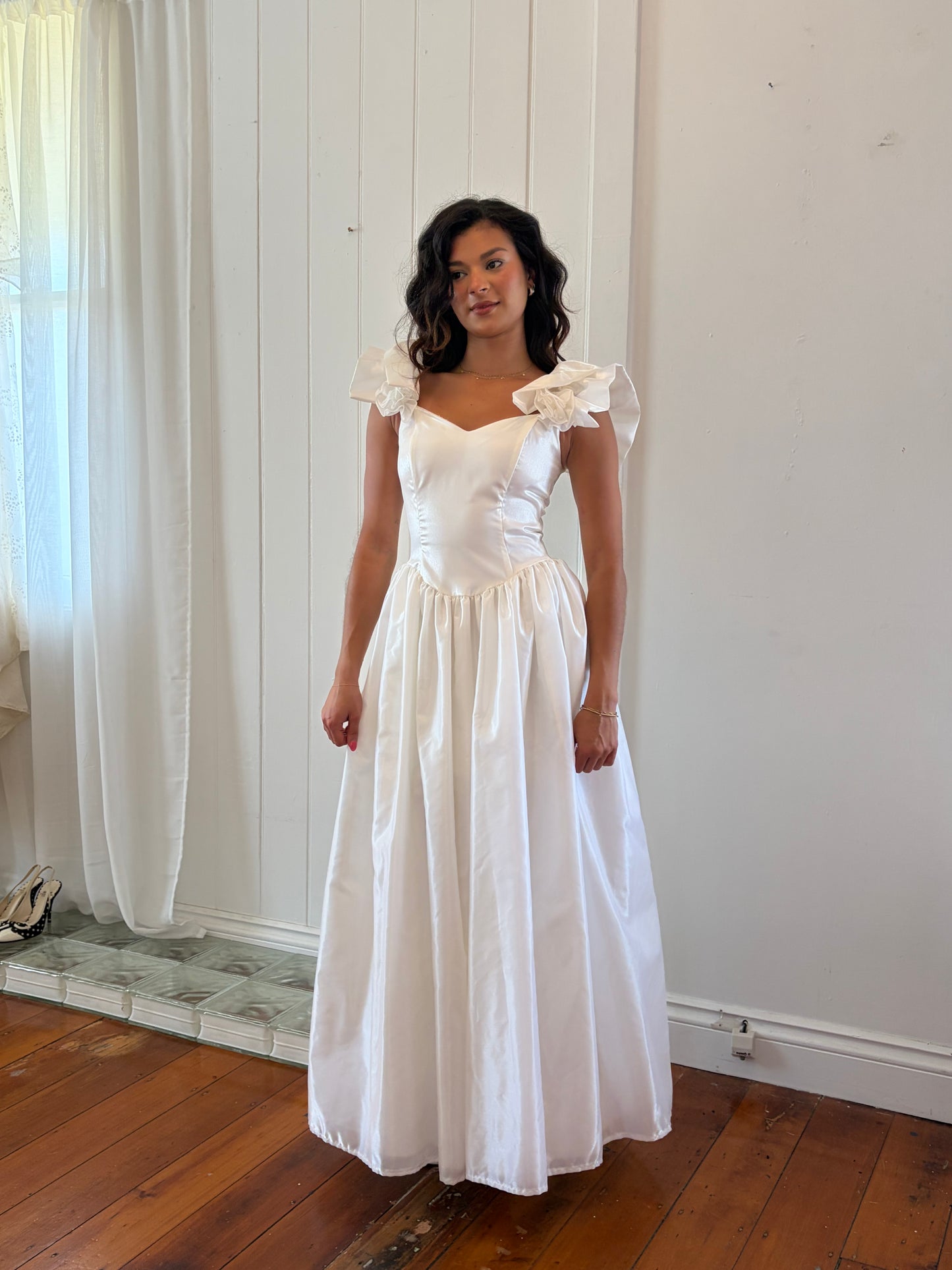 Vintage 80s Gunne Sax Ivory princess wedding dress
