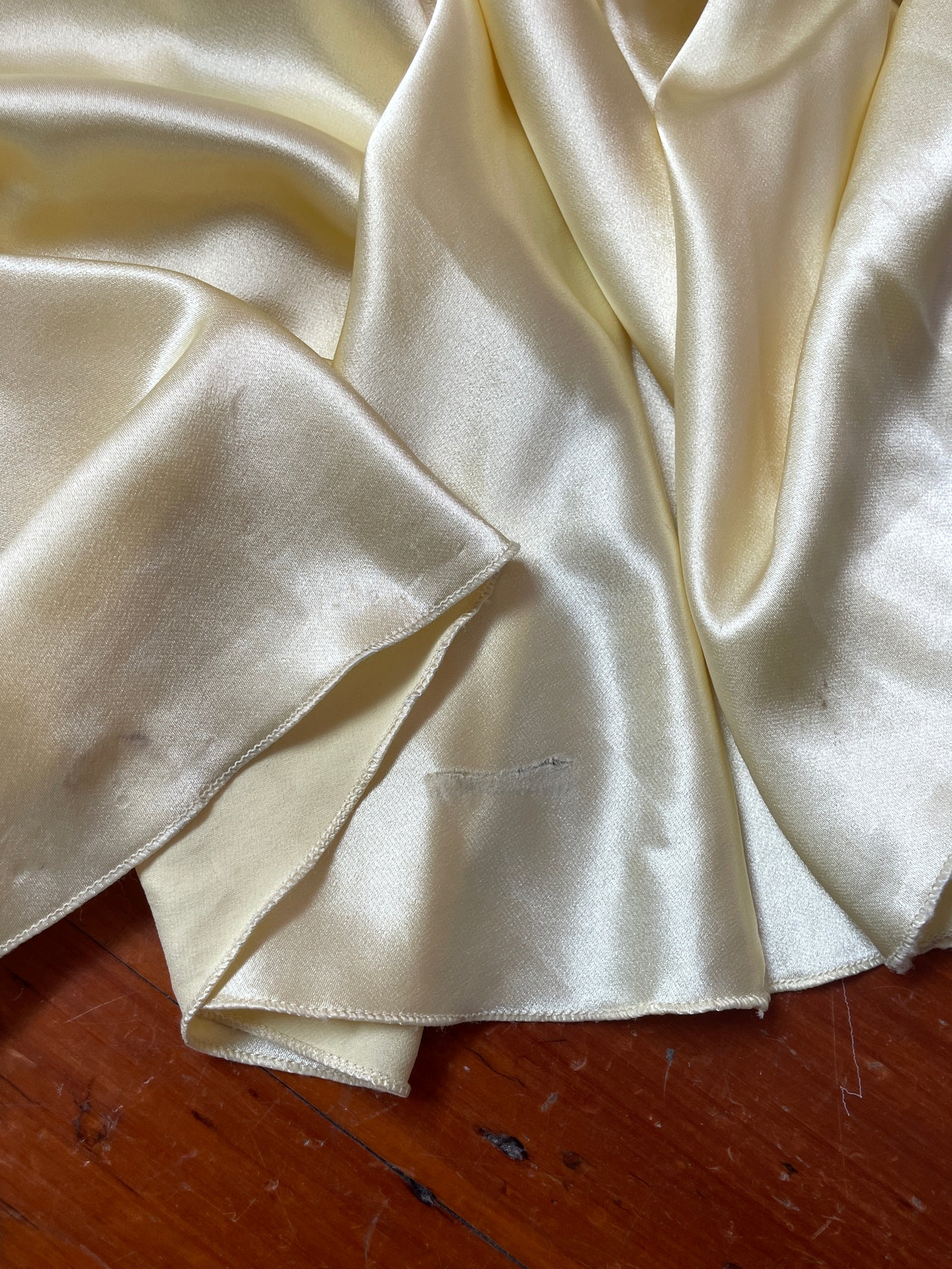 Vintage Ruth Tarvydas Halter Twist Gown Lemon 8