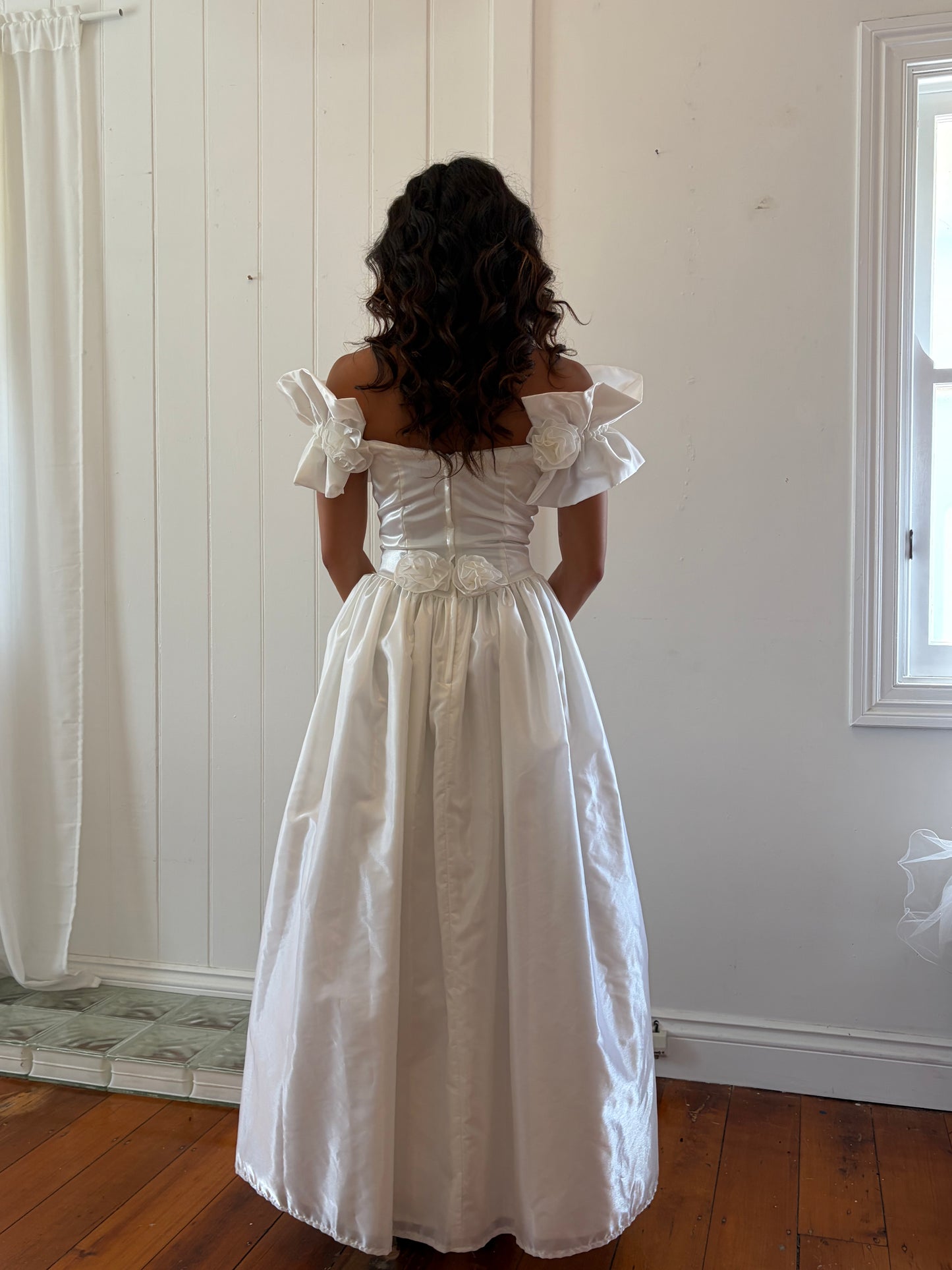 Vintage 80s Gunne Sax Ivory princess wedding dress