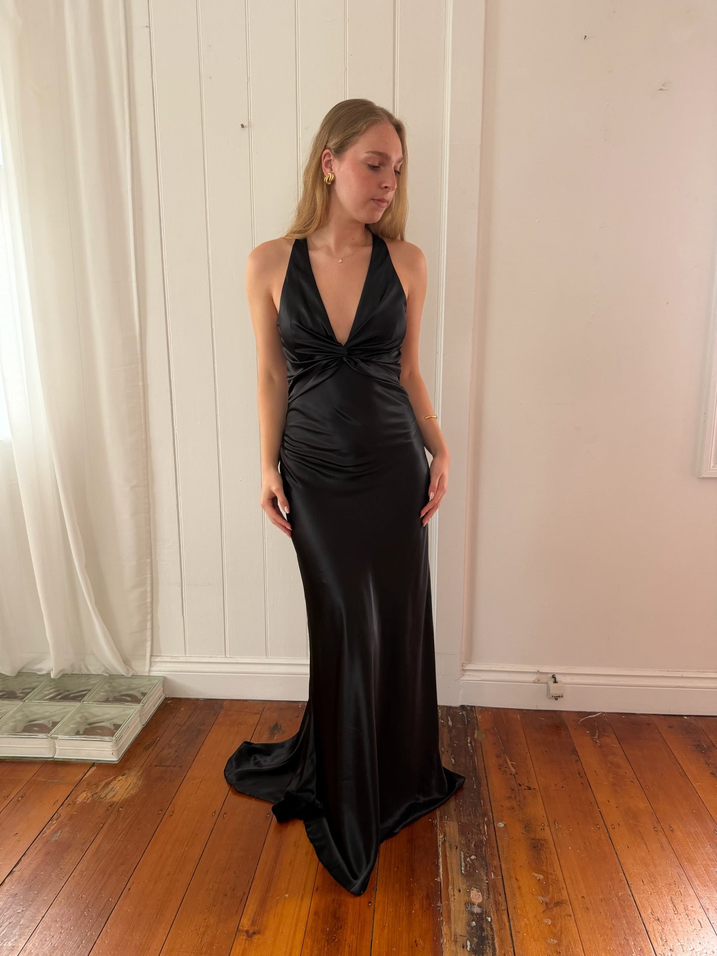 Vintage Ruth Tarvydas Goddess Gown Noir 12
