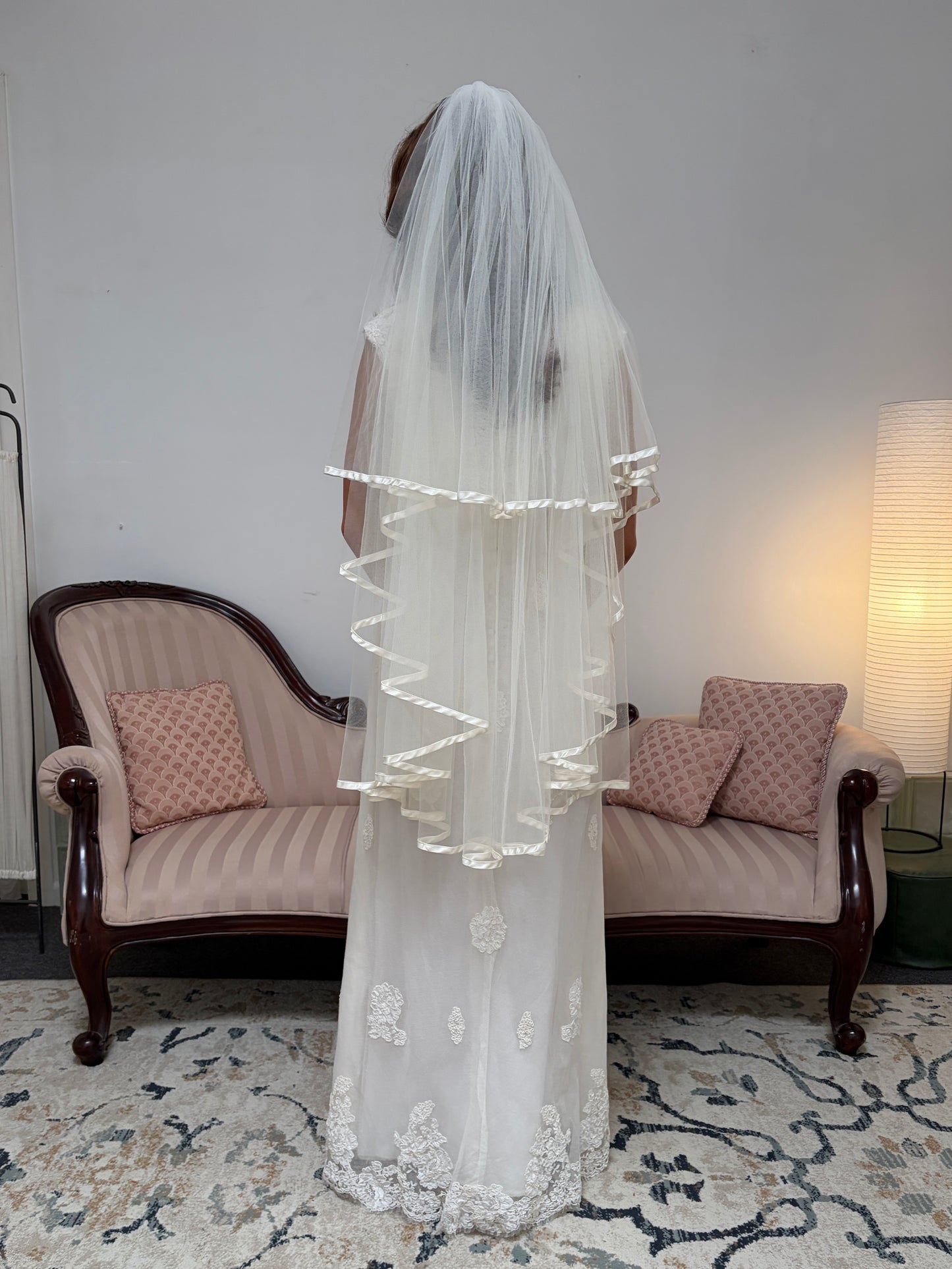 Vintage 60s Alfred Angelo high neck alençon lace column wedding dress