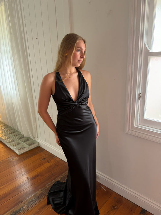 Vintage Ruth Tarvydas Goddess Gown Noir 12