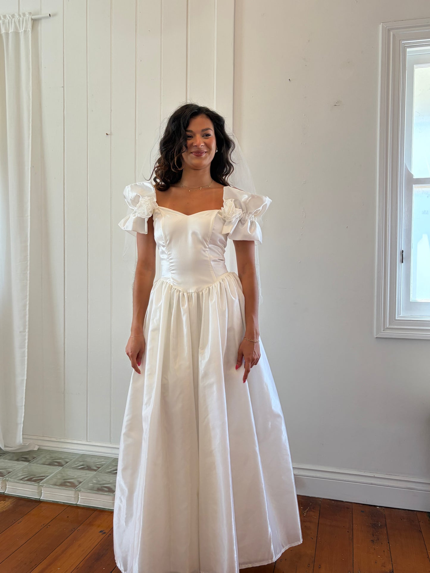 Vintage 80s Gunne Sax Ivory princess wedding dress