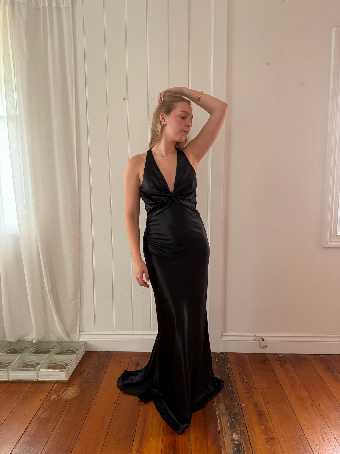 Vintage Ruth Tarvydas Goddess Gown Noir 12