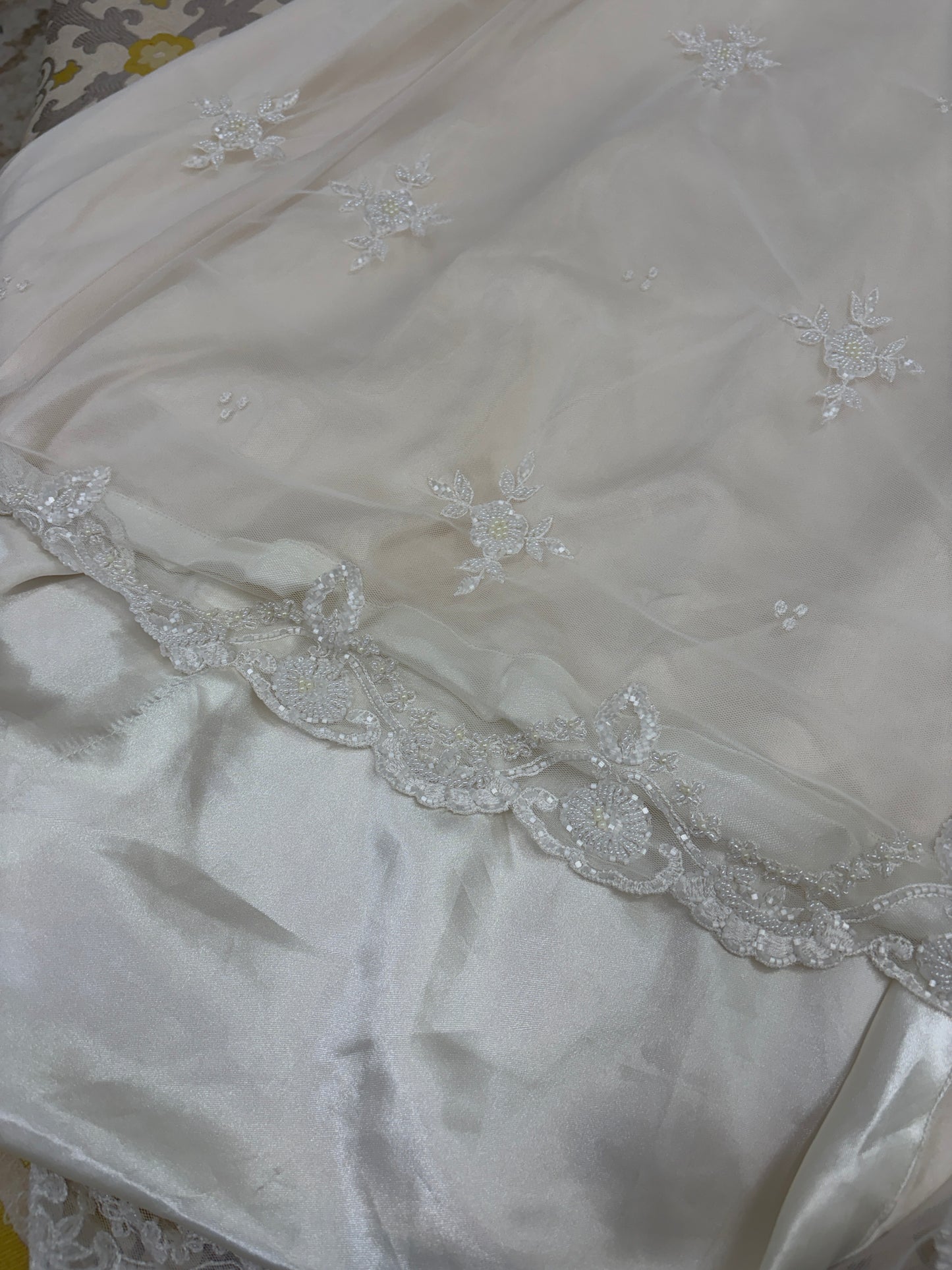 Vintage 00s Wendy Makin backless beaded wedding dress