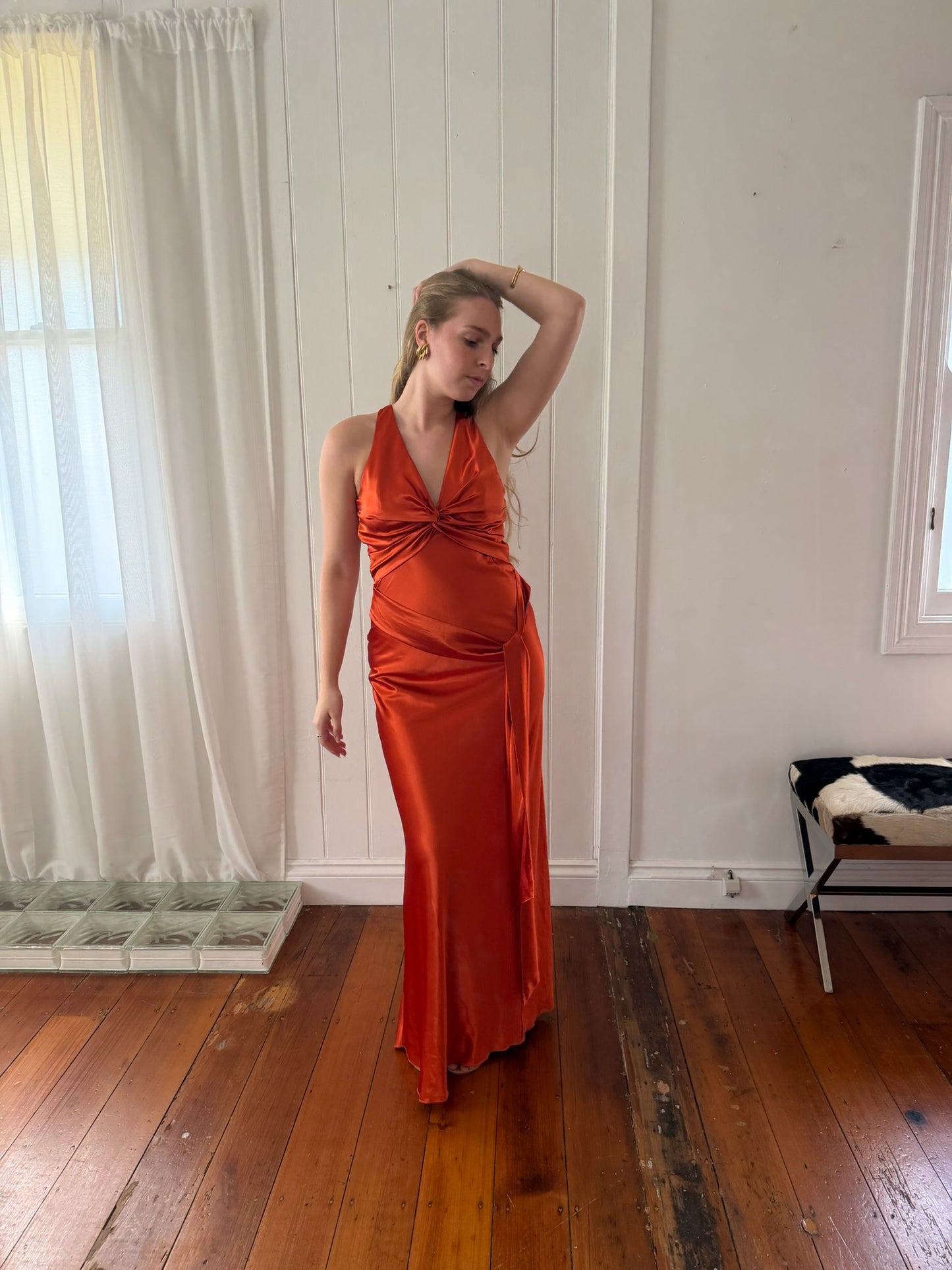 Vintage Ruth Tarvydas Goddess Gown Brick 10