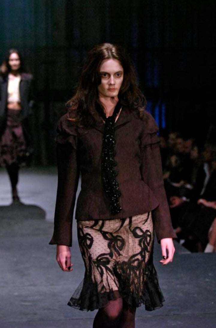 Vintage FW 2007 Trelise Cooper lace bow skirt