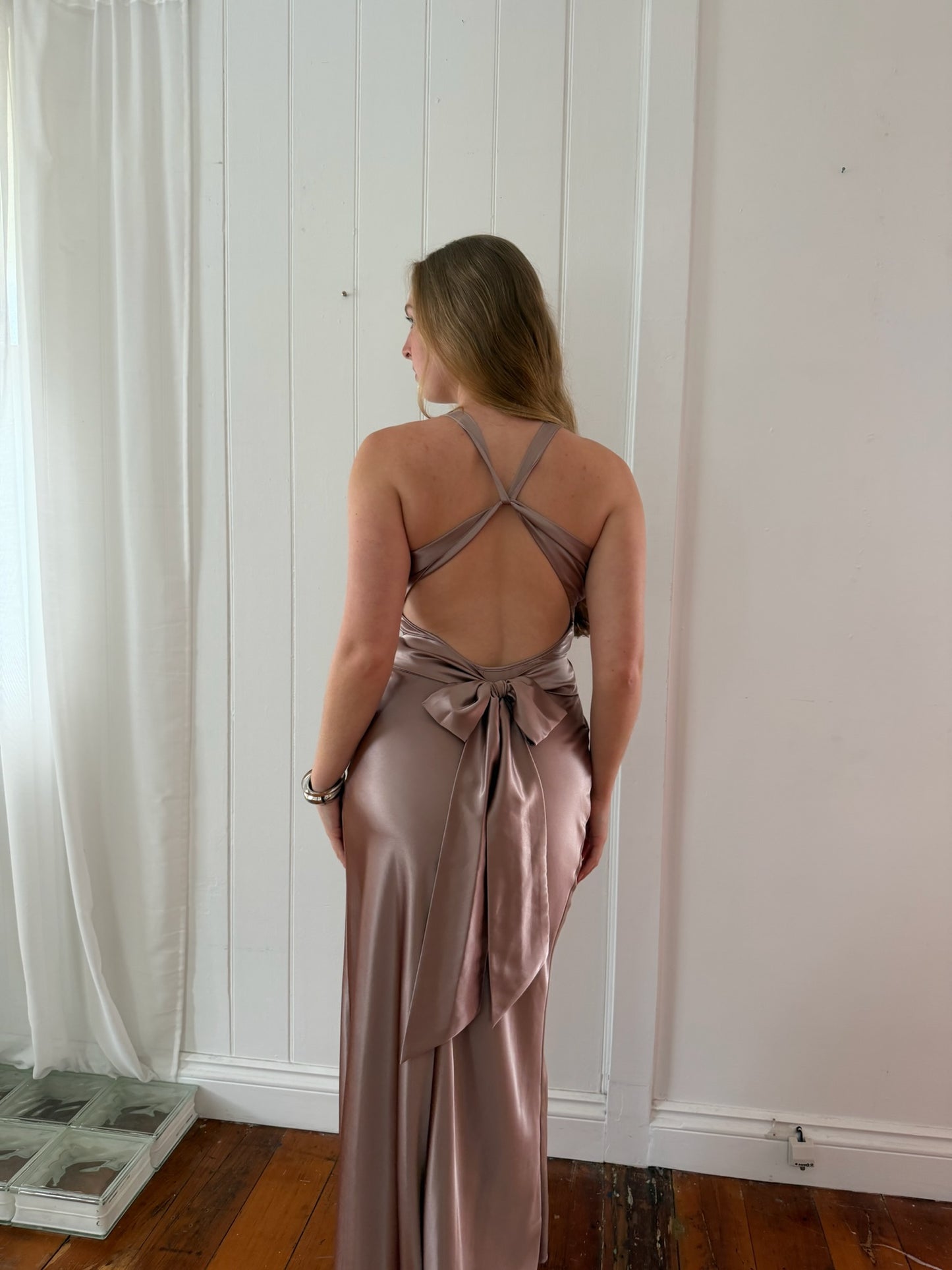 Vintage Ruth Tarvydas Goddess Gown Mocha 10