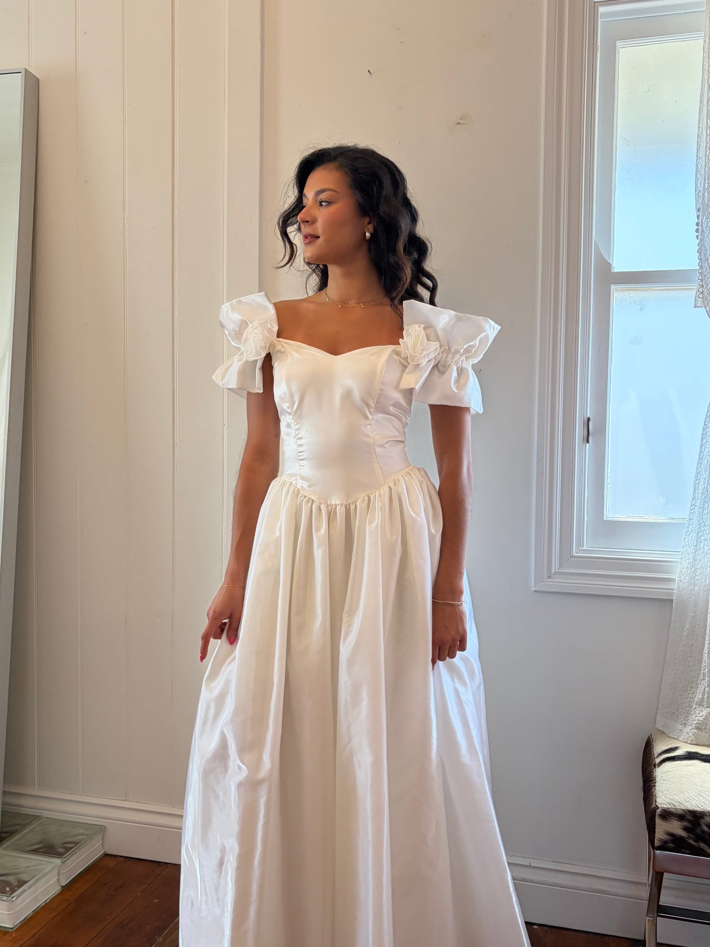 Vintage 80s Gunne Sax Ivory princess wedding dress
