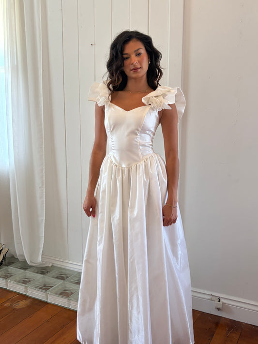 Vintage 80s Gunne Sax Ivory princess wedding dress