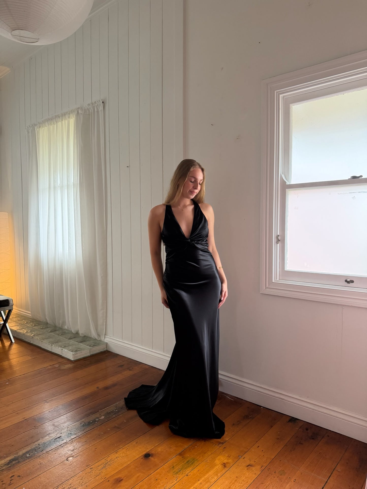 Vintage Ruth Tarvydas Goddess Gown Noir 12