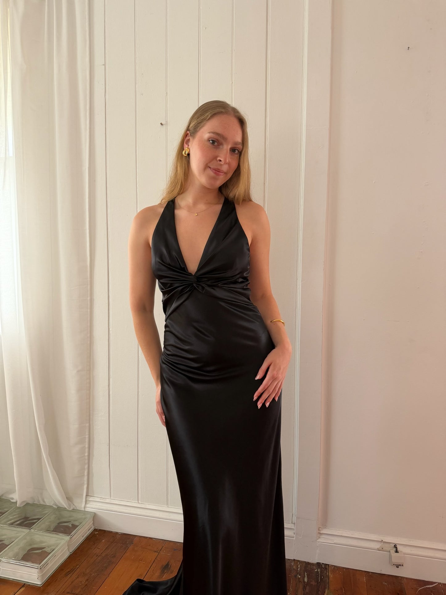 Vintage Ruth Tarvydas Goddess Gown Noir 12