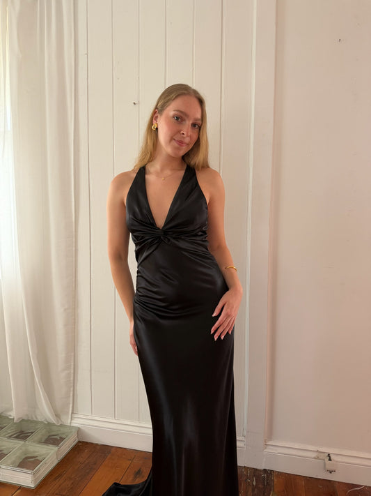 Vintage Ruth Tarvydas Goddess Gown Noir 12