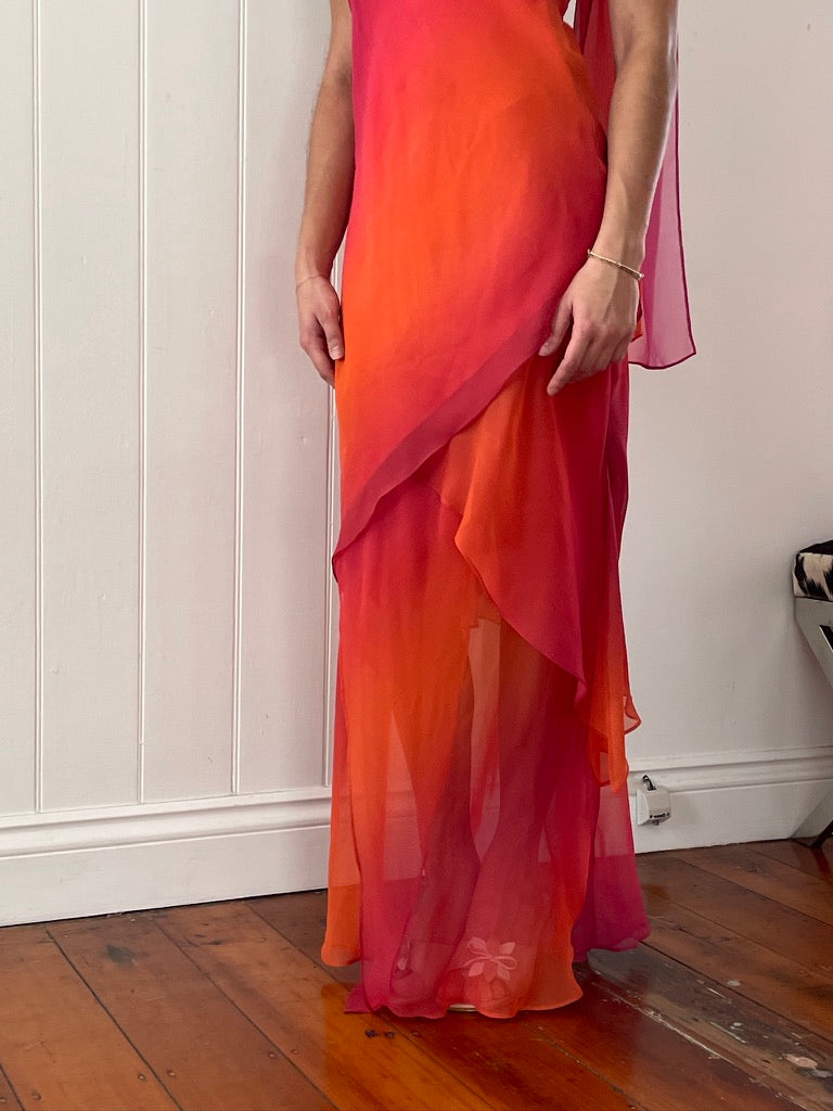 strapless open back dress T711