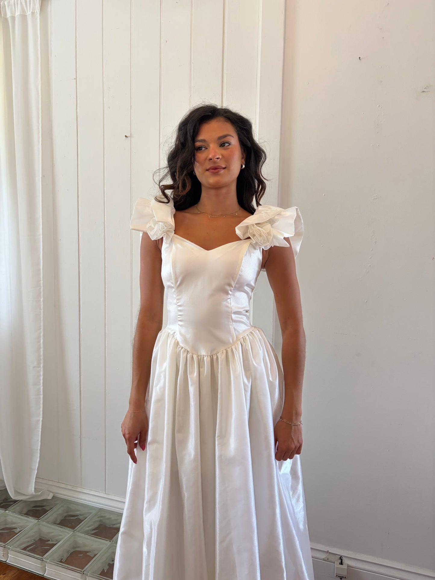 Vintage 80s Gunne Sax Ivory princess wedding dress