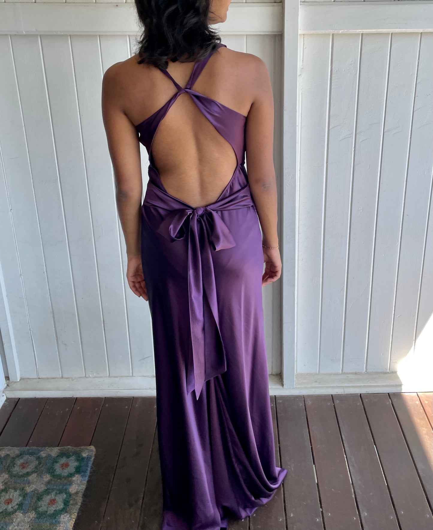 Vintage Ruth Tarvydas Goddess Gown Mulberry 12