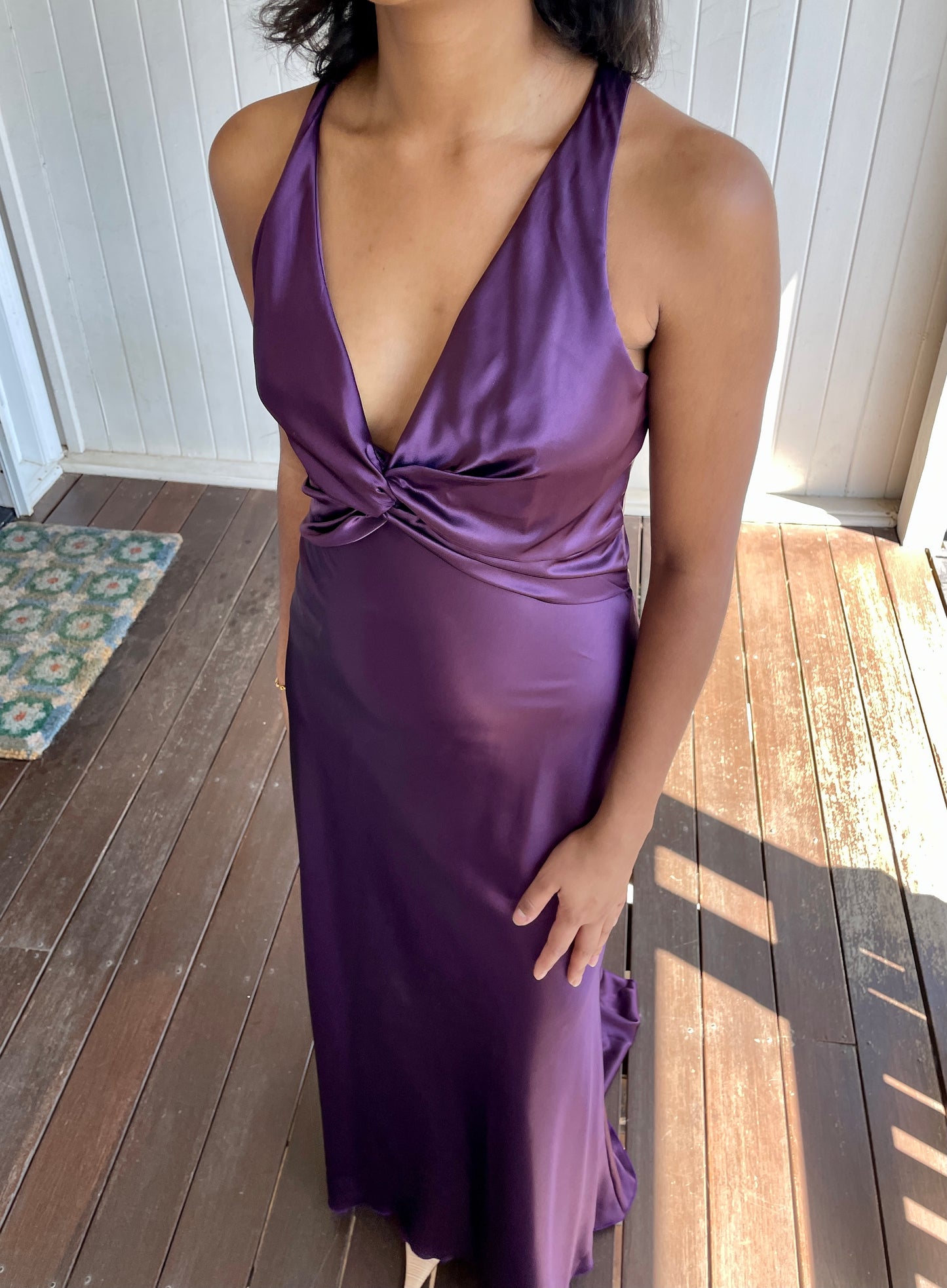 Vintage Ruth Tarvydas Goddess Gown Mulberry 12