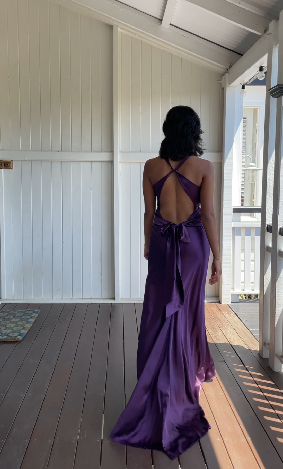 Vintage Ruth Tarvydas Goddess Gown Mulberry 12