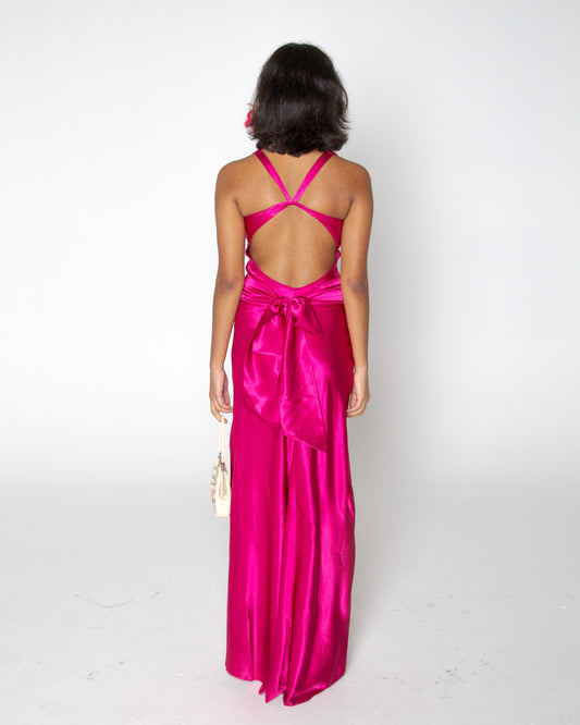 Vintage Ruth Tarvydas Goddess Gown Berry 6